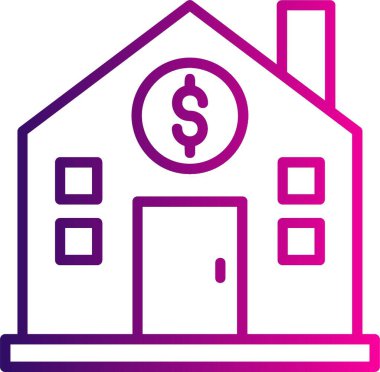 Dolar. Web simgesi basit illüstrasyon