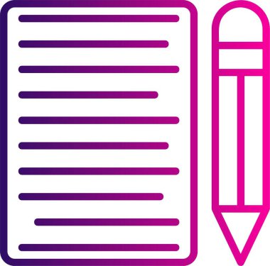 Kalem simgesi vektör resimleme arkaplanı