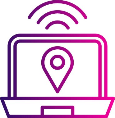 konum simgesi, modern vektör çizimi tasarımı