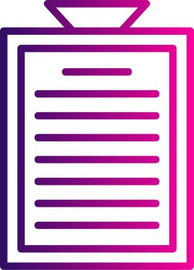 Belge simgesinin vektör illüstrasyonu