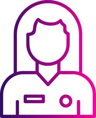 Vektör Avatar Simgesi illüstrasyonu