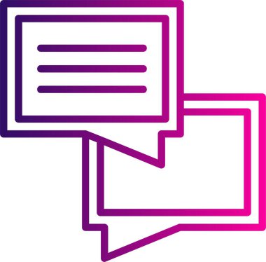 konuşma balonu simgesi, vektör illüstrasyonu