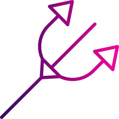 ok Ağı simgesi basit illüstrasyon