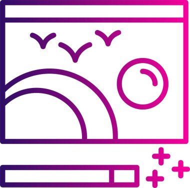 seo modern simgesinin vektör illüstrasyonu