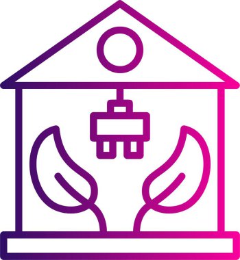 Ev simgesinin vektör illüstrasyonu