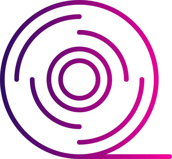 Benzersiz spiral vektör çizgisi simgesi