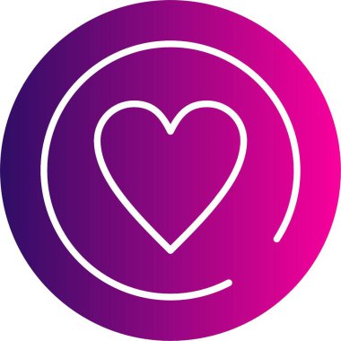 İfadeler, kalp basit web simgesi illüstrasyonu 