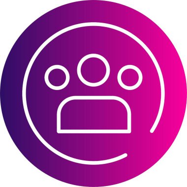 Takım üyeleri simgesinin basit özet çizimi