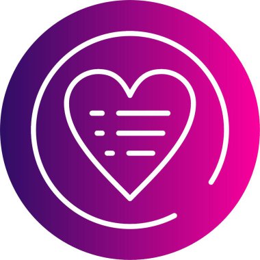 İstek Listesi simgesinin temel doğrusal resmi