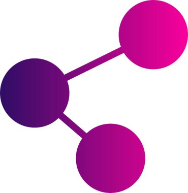 Paylaşılan modern simgenin soyut vektör illüstrasyonu