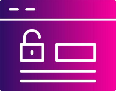 Kilitli web sayfası giriş, resim çizimi 