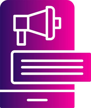 Mobil Reklamcılığın basit doğrusal çizimi