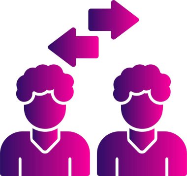 Konferans, insanlar iletişim ve oklar 