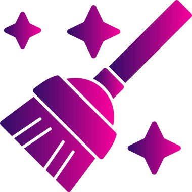 Süpürge web simgesi, uygulama için resimlemeyi basitleştir 