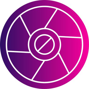 Kamera Pozlama simgesinin basit doğrusal resmi