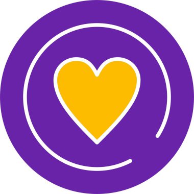 İfadeler, kalp basit web simgesi illüstrasyonu 