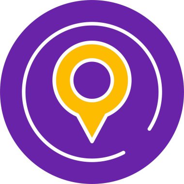 Konum iğnesinin basit çizimi 