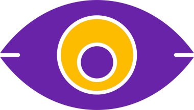 Göz simgesi. Basit web illüstrasyonu