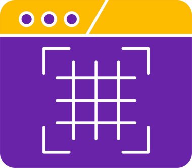 Izgara simgesinin özet vektör çizimi