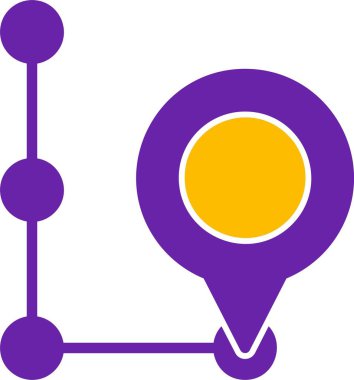 Beyaz arkaplanda GPS simgesi. Basit web logosu 