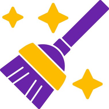 Süpürge web simgesi, uygulama için resimlemeyi basitleştir 