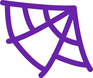 Örümcek Ağı web sayfası için basit illüstrasyon 