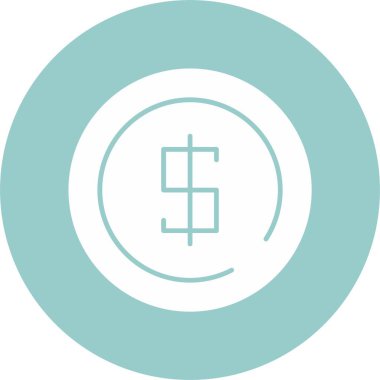 Dolar işareti vektör illüstrasyonu