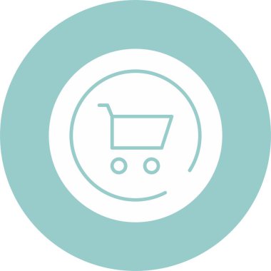 Cart simgesinin basit doğrusal resmi