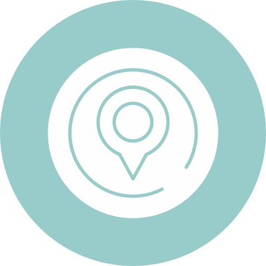 Konum iğnesinin basit çizimi 