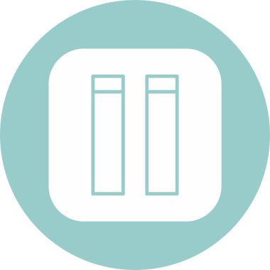 Durdur. Oyuncu için soyut vektör simgesi