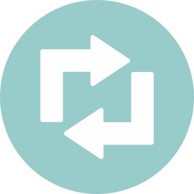  Yenile. Web simgesi basit illüstrasyon