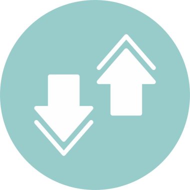 Basit web simgelerini genişlet. İki ok yukarı aşağı hareket ediyor. 