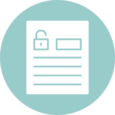 Kilitli erişilebilir bir form. Web sayfası simgesi 