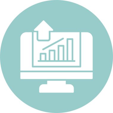 Büyüme stratejisi çizimi. ekrandaki grafik 