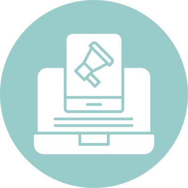 Çoklu Ekran Pazarlama simgesi, vektör illüstrasyonu