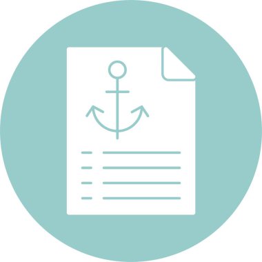 Çapa ve Metin kağıt sayfası