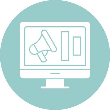 Kampanya simgesinin basit vektör illüstrasyonu