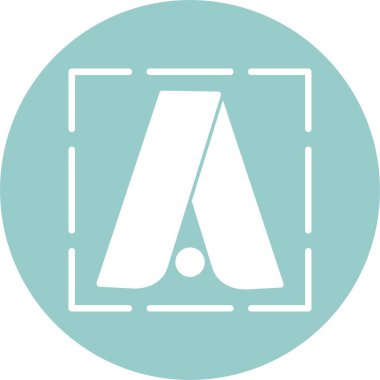 Google Adwords simgesinin vektör illüstrasyonu