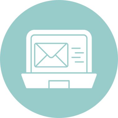 E- posta Pazarlama simgesinin basit vektör resmi