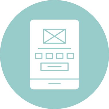 Düşük Sadakat Tel Çerçevesinin basit vektör illüstrasyonu