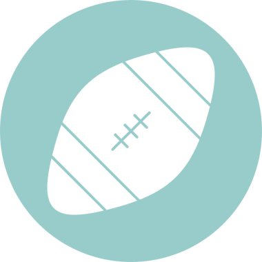 Amerikan Futbolu. Basit web simgesi illüstrasyonu 