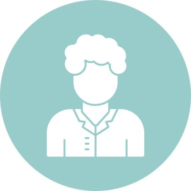 Web sayfası için kısa saçlı basit öğretmen avatarı 