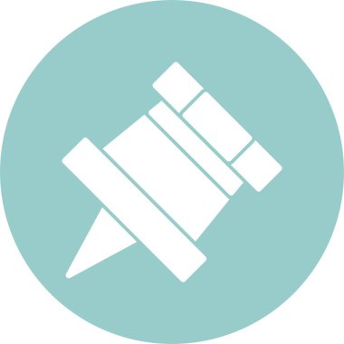 Pin 'i it. Basit web simgesi illüstrasyonu 