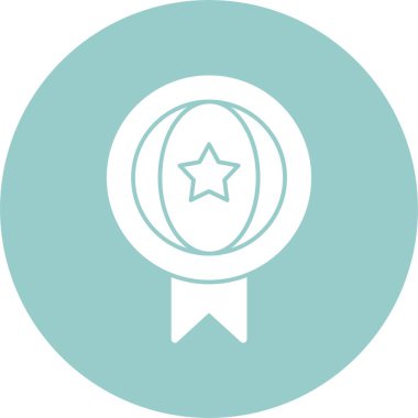 Soyut ödül ikonu vektör illüstrasyonu