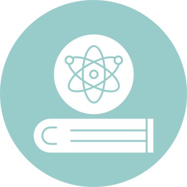 atom düzlüğü simgesi, web sayfası için basit illüstrasyon