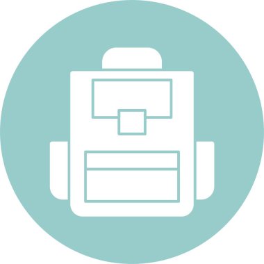 uygulama veya web sayfası için sırt çantası simgesi 