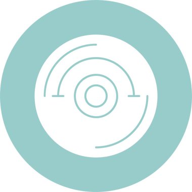 cd disk simgesi basit illüstrasyon 