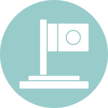 Bayrak, basit web simgesi illüstrasyonu