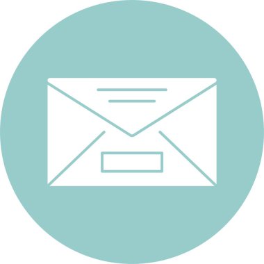 Posta - zarf simgesinin temel doğrusal çizimi