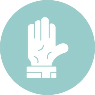 El kaldırma simgesi. Basit web resmi logo olarak kullanılabilir 